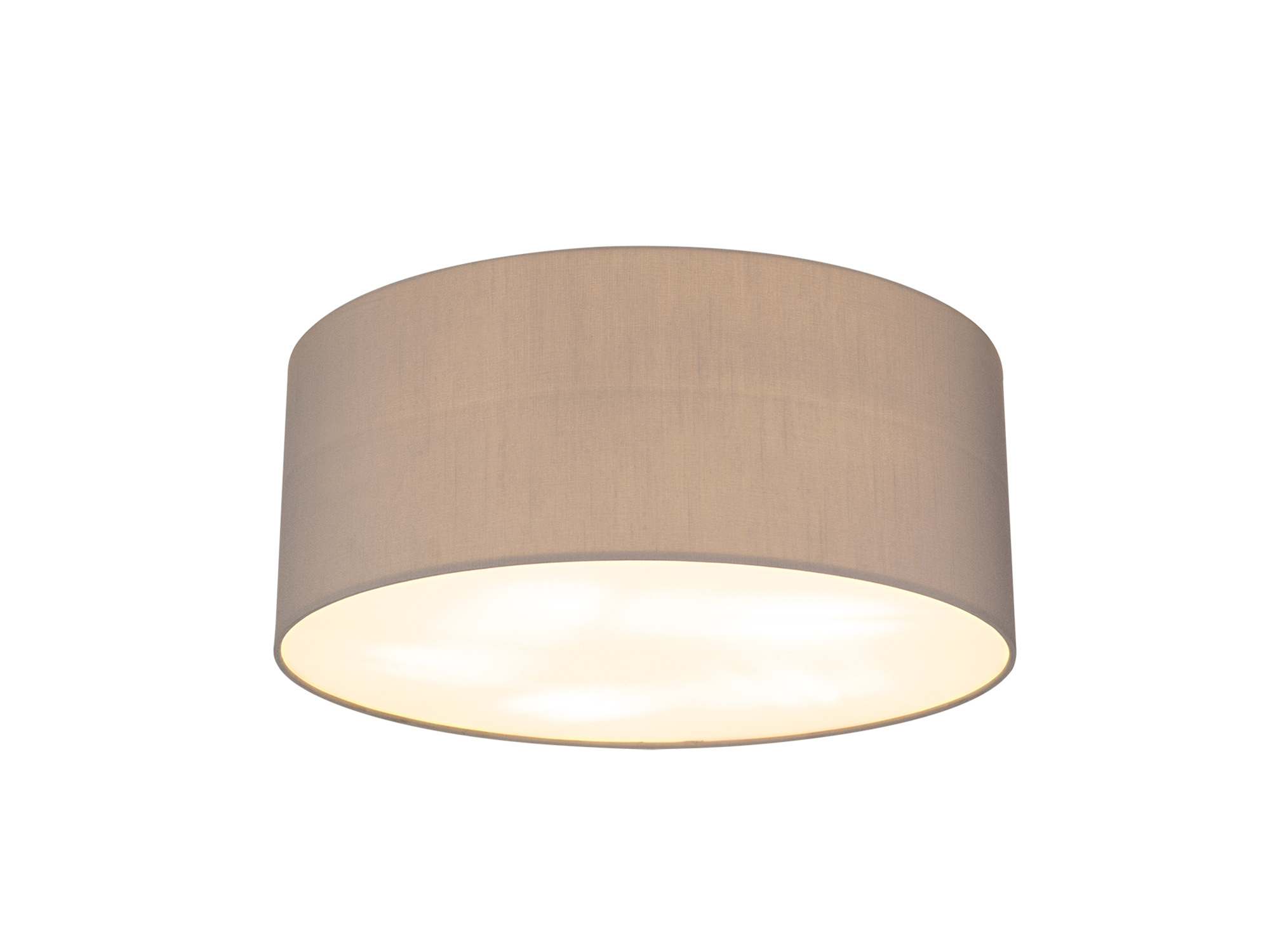 DK0636  Baymont 50cm Flush 5 Light Grey, Frosted Diffuser